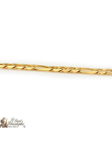 Figaro Chain 24K gold plated 60 cm