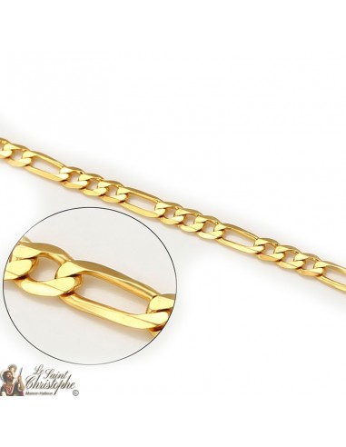 Catena Figaro placcata oro 24K 60 cm