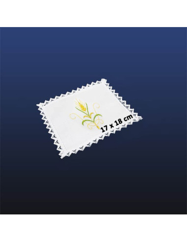 Manuterge Complete set of altar linens - Ear of wheat