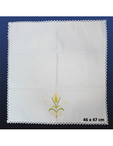 Manuterge Complete set of altar linens - Ear of wheat