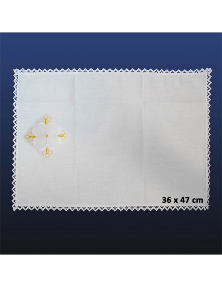 Manuterge Complete Altaar Linnenset - Witte Bloem