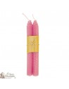 Beehive colored wish candles - pink pair