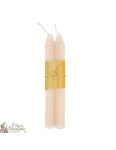 Beehive colored wishing candles - cream pair