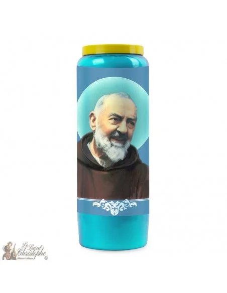 Blue Novena Candle to Padre Pio