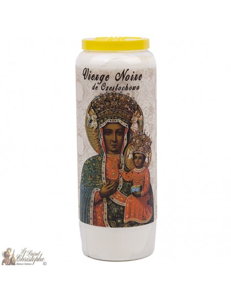 Novene Kerze zu Unserer Lieben Frau von Częstochowa