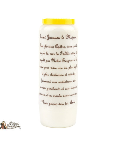 Novene Kerze zum Heiligen Jakobus dem Größeren