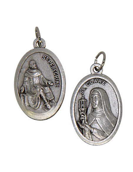 Médaille St Pérégrin et Ste Claire