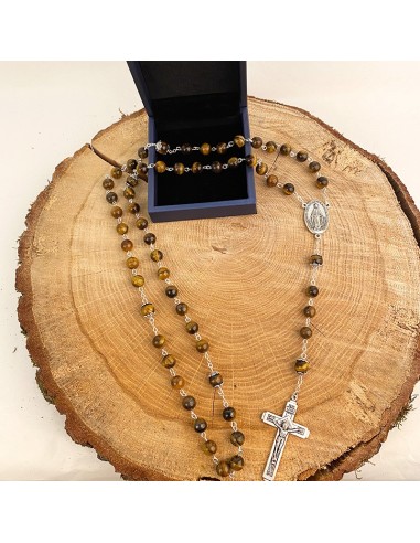 Rosario di perle di tigre