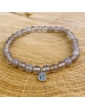 Natural stone bracelet Grey Agate