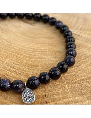 Armband mit blauen Sandperlen