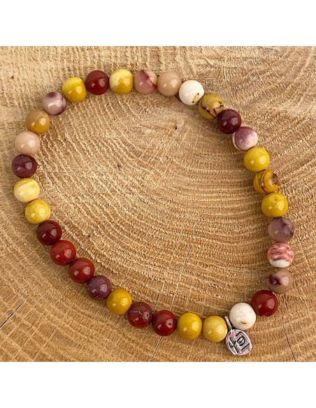 Pulsera de piedra natural Jasper mocaita
