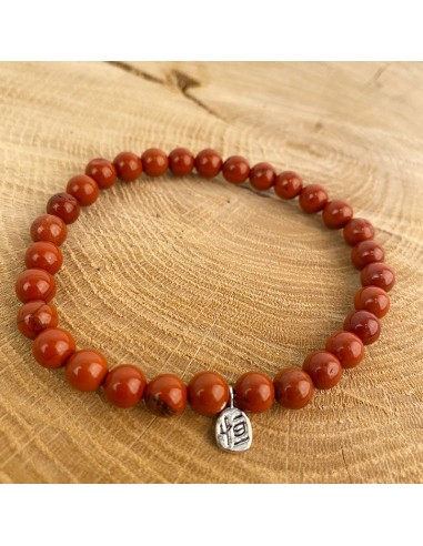 Bracciale diaspro rosso naturale