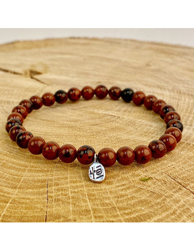 Natursteinarmband Mahagoni Obsidian