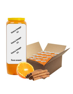 Novena Kerze Orange Zimt Duft - anpassbar - Schachtel 20 Stück