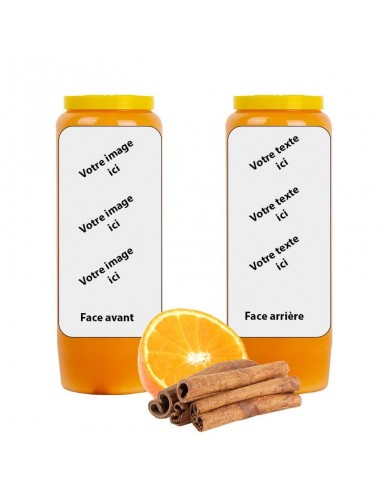 Bougie de neuvaine parfum Orange Cannelle - personnalisable