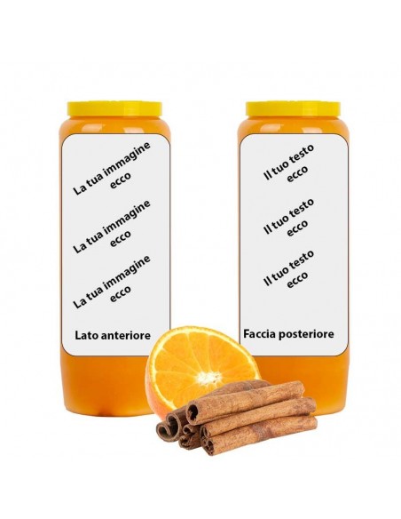 Novena candle scent of Orange Cinnamon - customizable