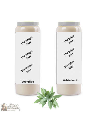 Salbei duftende Novene Kerze - anpassbar - Box 20 Stück