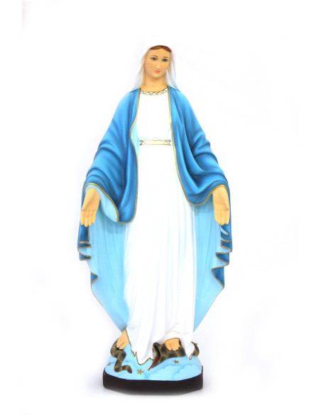 Estatua de la Virgen Milagrosa en poliresina - 80 cm