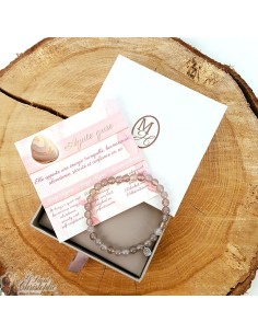 Pulsera de piedra natural Ágata Gris