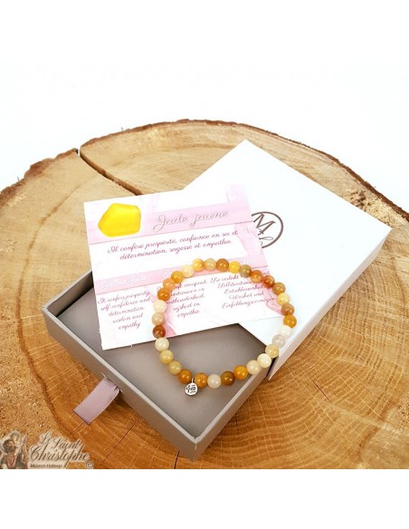 Bracelet en pierre naturelle Jade jaune