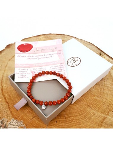 Bracciale diaspro rosso naturale