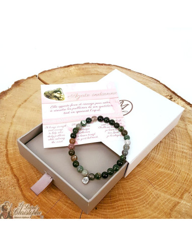 Brazalete de ágata india