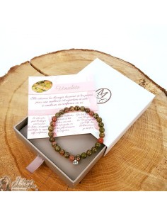 Pulsera de piedra natural de unakita
