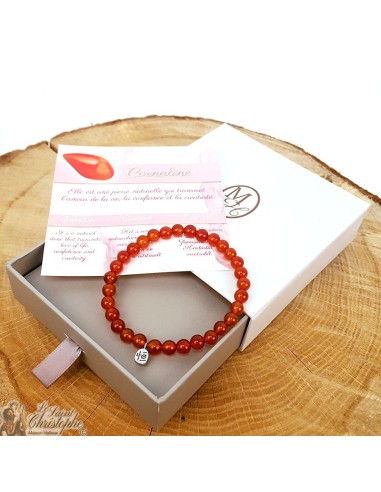 Carnelian natural stone bracelet