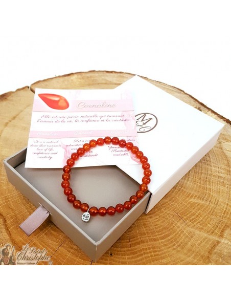 Pulsera de piedra natural cornalina