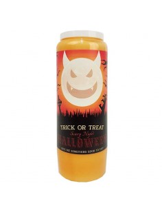 Bougie de neuvaine orange Halloween - Trick or Treat