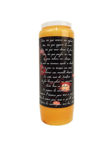 Velas de la novena naranja de Halloween calabazas de Samhain - caja de 20 unidades