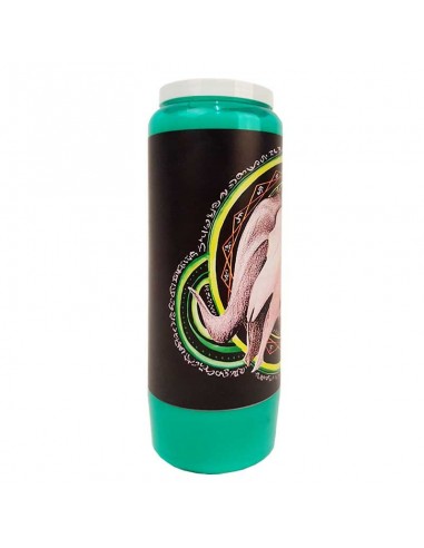 Velas de la Novena Verde de Halloween - Calavera - caja de 20 unidades