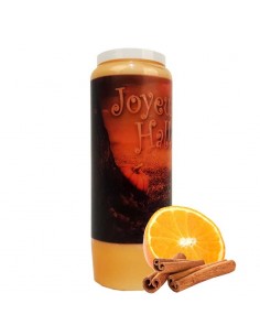Halloween novena candle orange-cinnamon scented - Pumpkins