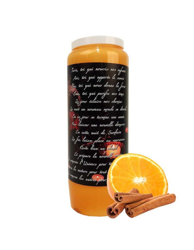 Candela di Halloween novena al profumo di arancia e cannella - Zucca Samhain