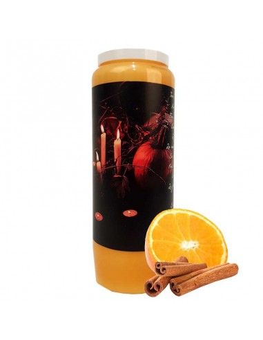 Halloween novene kaars oranje-kaneel geur - Pompoen Samhain