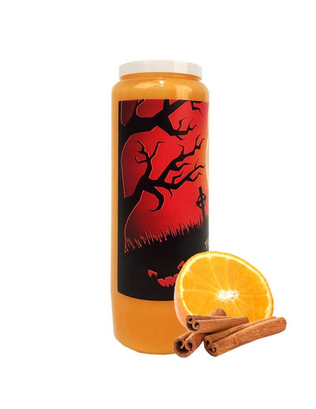 Vela de la novena de Halloween con aroma a naranja y canela - Trick or Treat