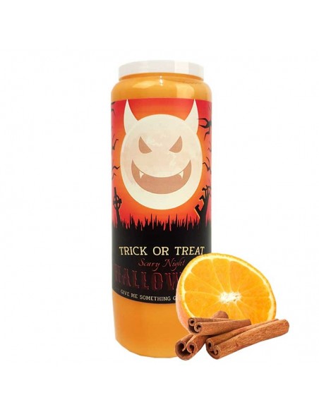 Candela novena di Halloween profumata all'arancia e cannella - Trick or Treat