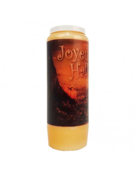Velas Novena calabaza de Halloween aroma a naranja y canela Caja 20 unid.