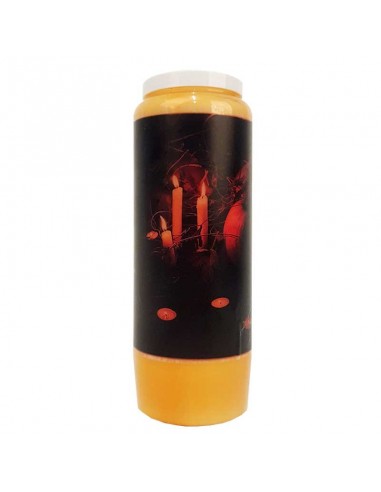 Novena candles orange-cinnamon scented Halloween Samhain 2 carton 20 pcs