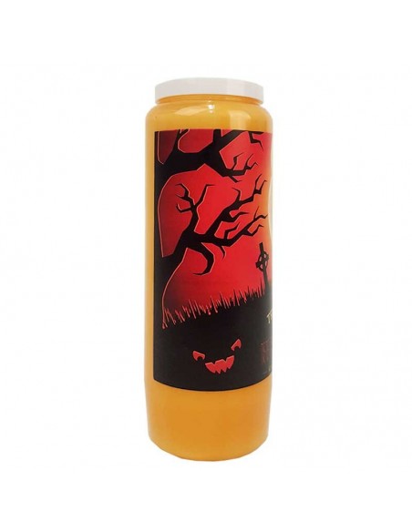 Velas Novena con aroma a naranja y canela Halloween Trick-Treat cartón 20 unidades