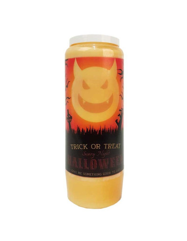 Novena candles orange-cinnamon scented Halloween Trick-Treat 2 carton 20 pcs
