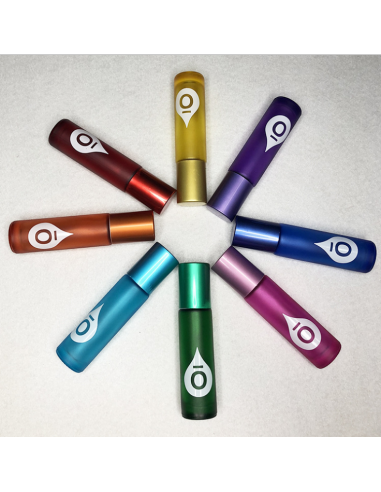 Bouteille roller en verre fumé couleur