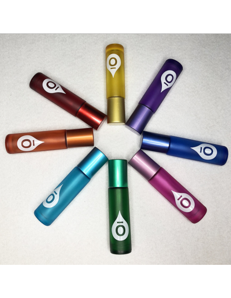 Bouteille roller en verre fumé couleur