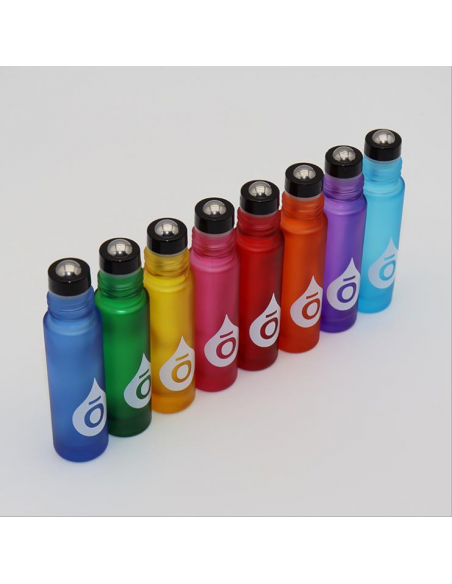 Bouteille roller en verre fumé couleur