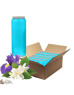 Bougies de neuvaine parfumée au Jasmin et Iris - clair - carton 20 pièces