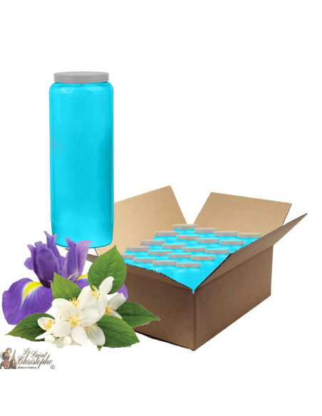 Duftkerzen für Novene mit Jasmin und Iris - hell - Karton 20 Stück