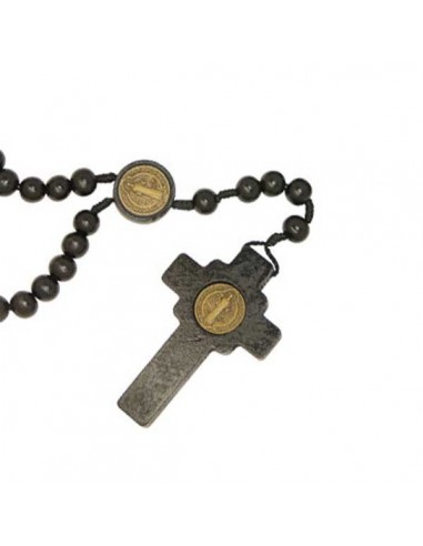 Chapelet saint Benoit bois noir