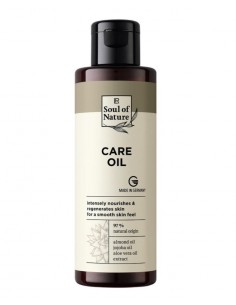Gentle care and massage oil with almond and jojoba oil