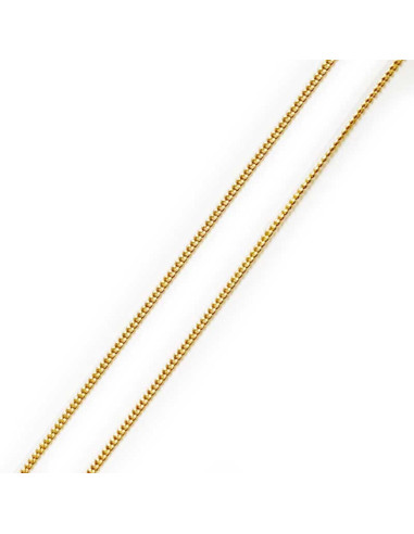 MH pulsera de cadena de plata 925 bañada en oro 50 cm