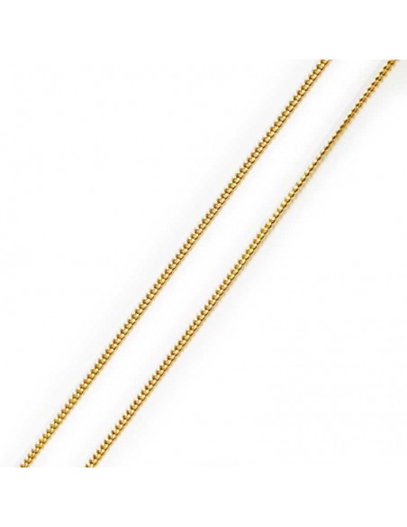 MH Panzerketten aus vergoldetem 925er Silber 50 cm